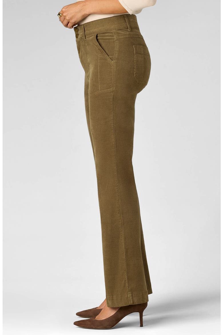 Madison High Waist Bootcut Corduroy Pants, Alternate, color, FOREST MOSS