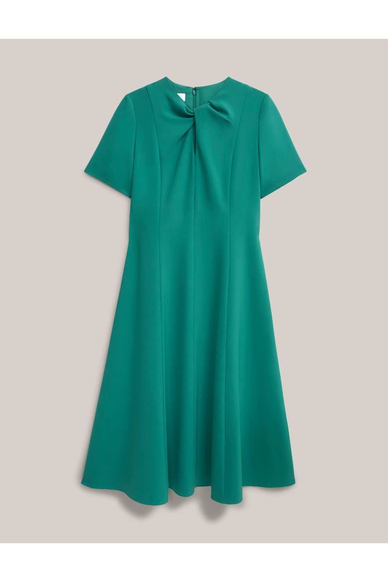 Ariela Twist Detail Midi Dress, Alternate, color, Meadowgreen