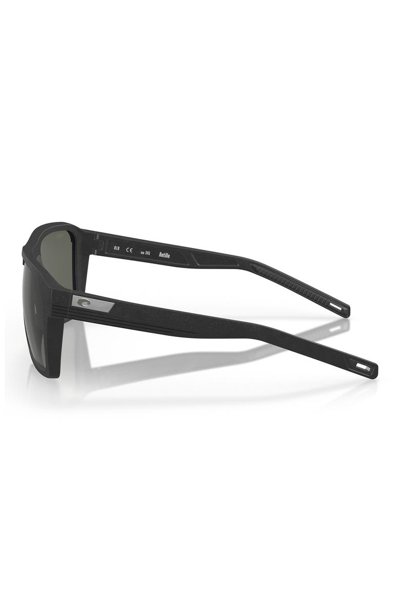 Antille 58mm Polarized Square Sunglasses, Alternate, color, 04G NET BLACK / GRAY 580G