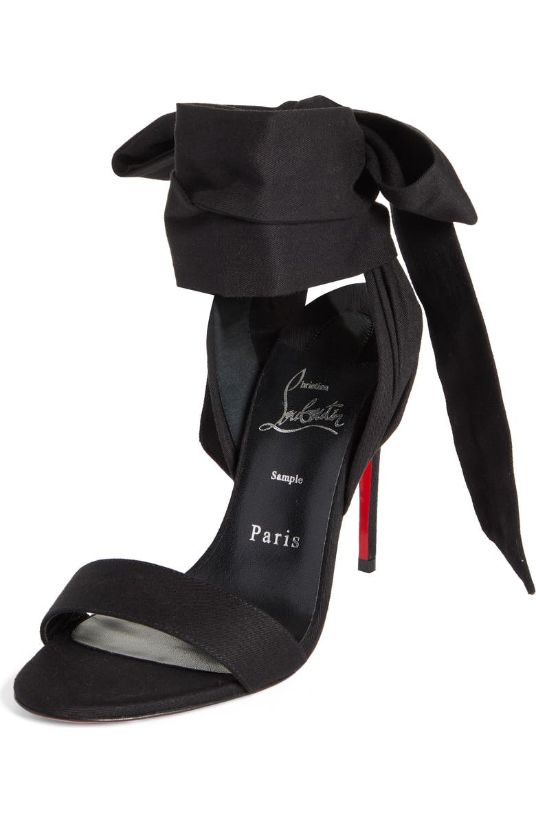 Christian Louboutin Sandale du Désert Ankle Tie Sandal, Main, color,