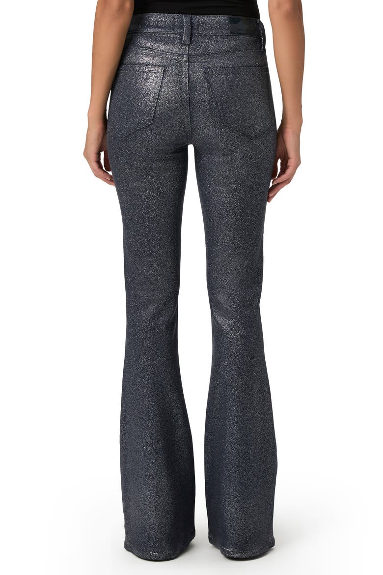 Lou Lou Glitter Coated High Waist Flare Pants, Alternate, color, NSLUXECOAT