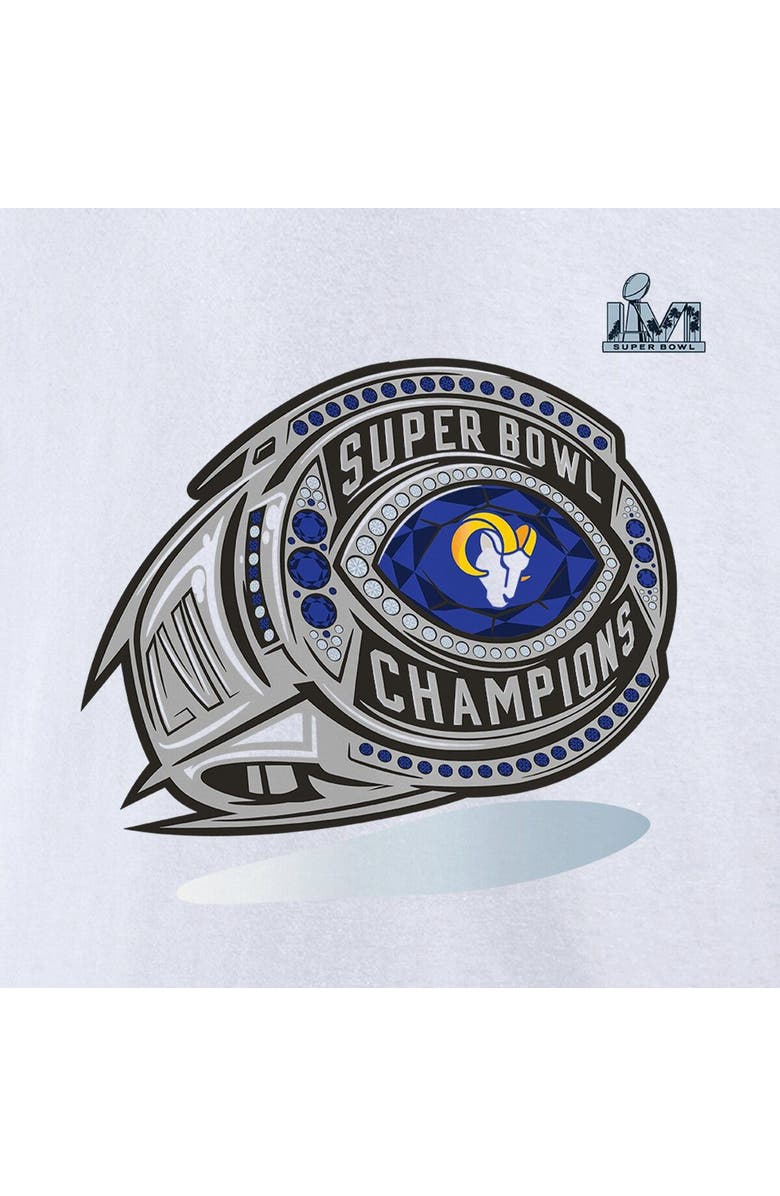 FANATICS Men's Fanatics Branded White Los Angeles Rams Super Bowl LVI Champions Big & Tall Ring T-Shirt, Alternate, color, 