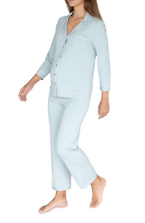 Button Front Maternity Pajamas