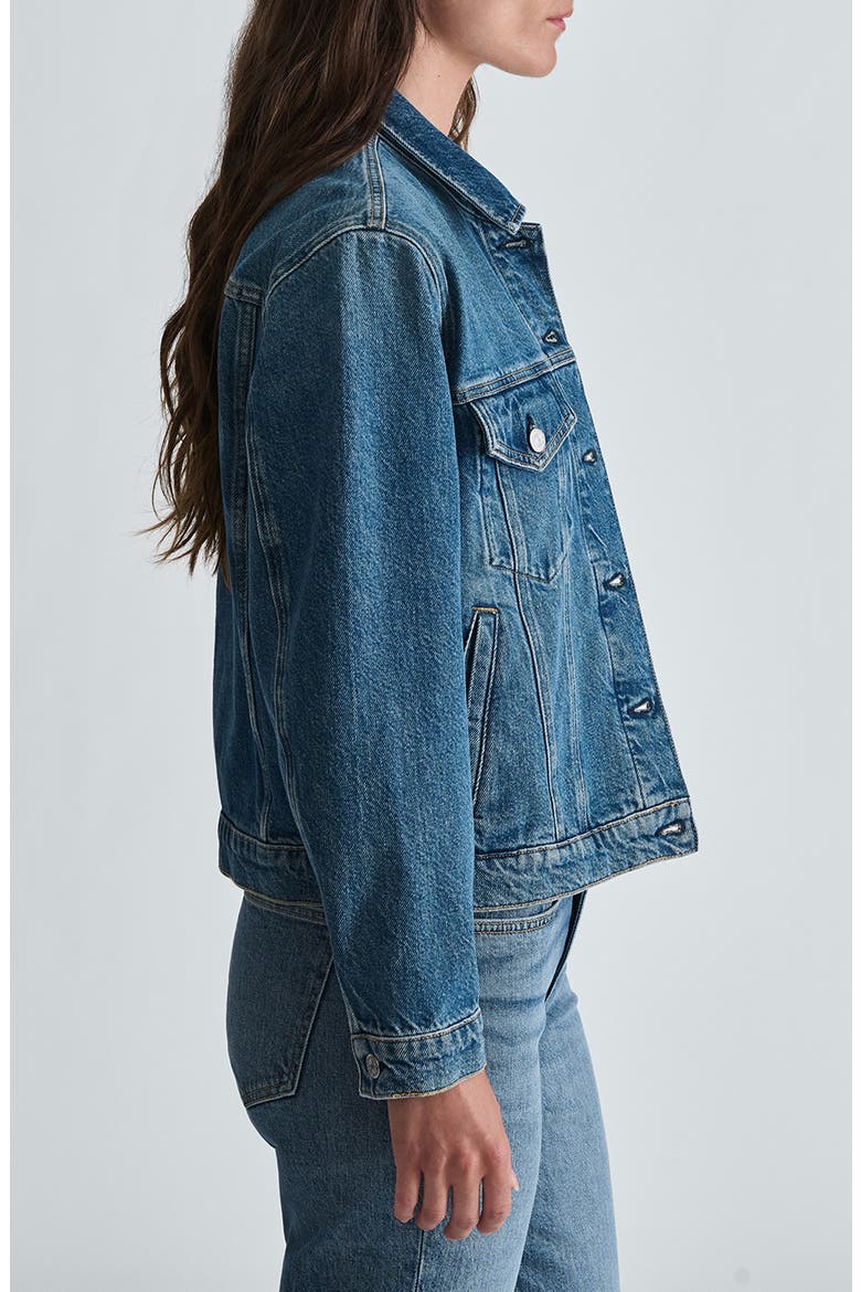 Rubie Denim Trucker Jacket, Alternate, color, MID SHADED CLASSIC B