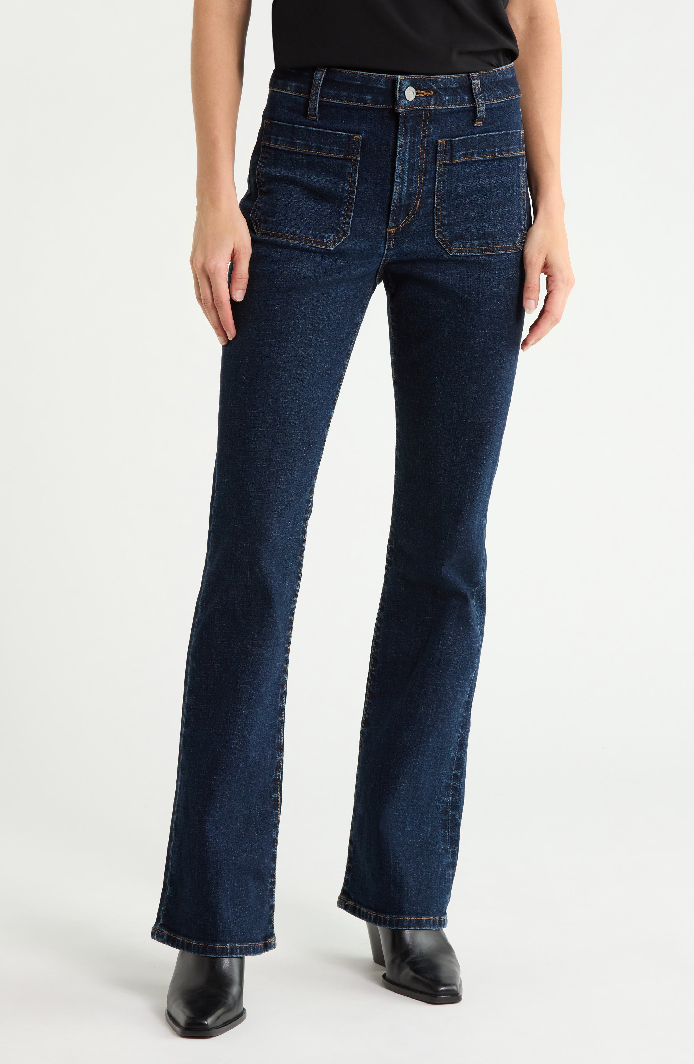 High Rise Curvy Bootcut Jeans