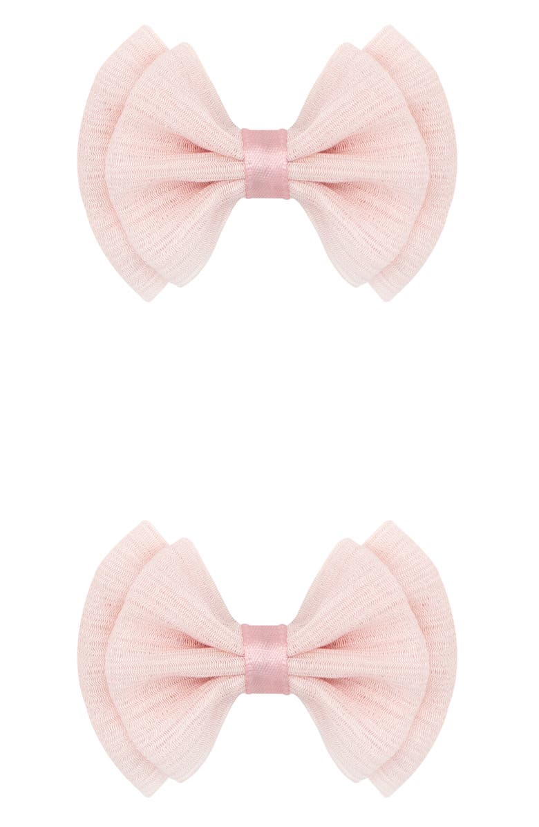 PLH Bows 2-Pack Chiffon Bow Hair Clips, Main, color,