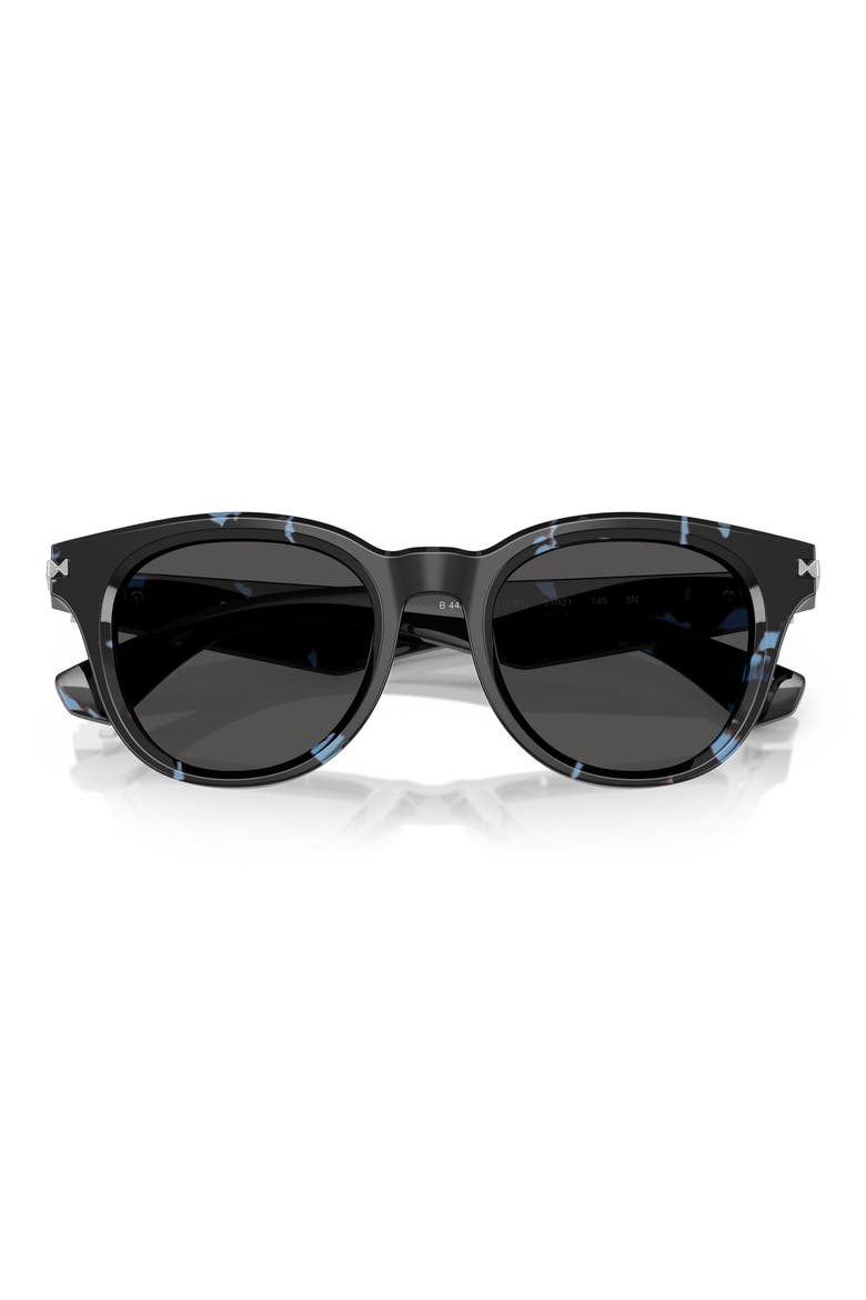 51mm Round Sunglasses, Alternate, color, BLUE HAVANA