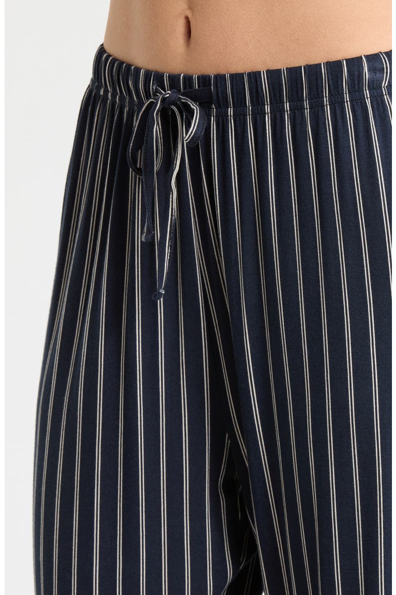 Stripe Pocket Pajamas, Alternate, color, BLUE/ CREAM STRIPE