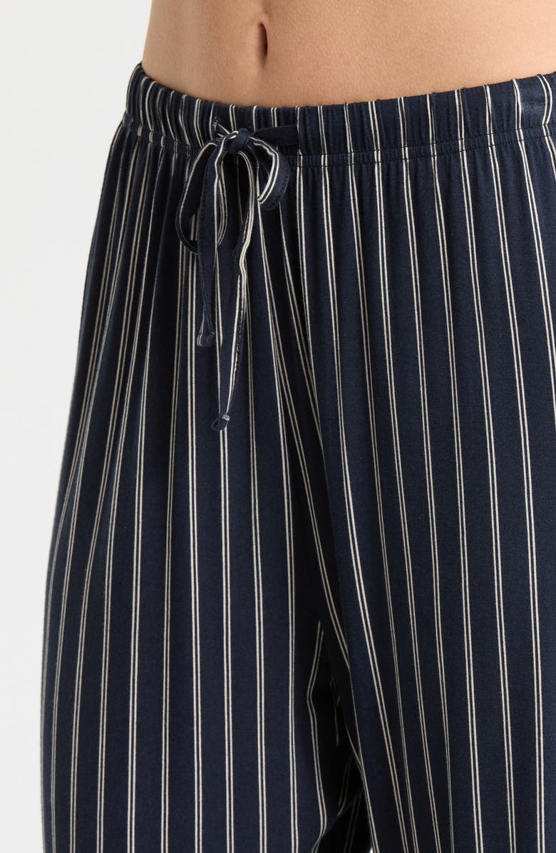 French Connection Stripe Pocket Pajamas, Alternate, color, Blue/ Cream Stripe
