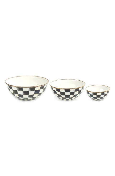 Courtly Check Set of 3 Mixing Bowls