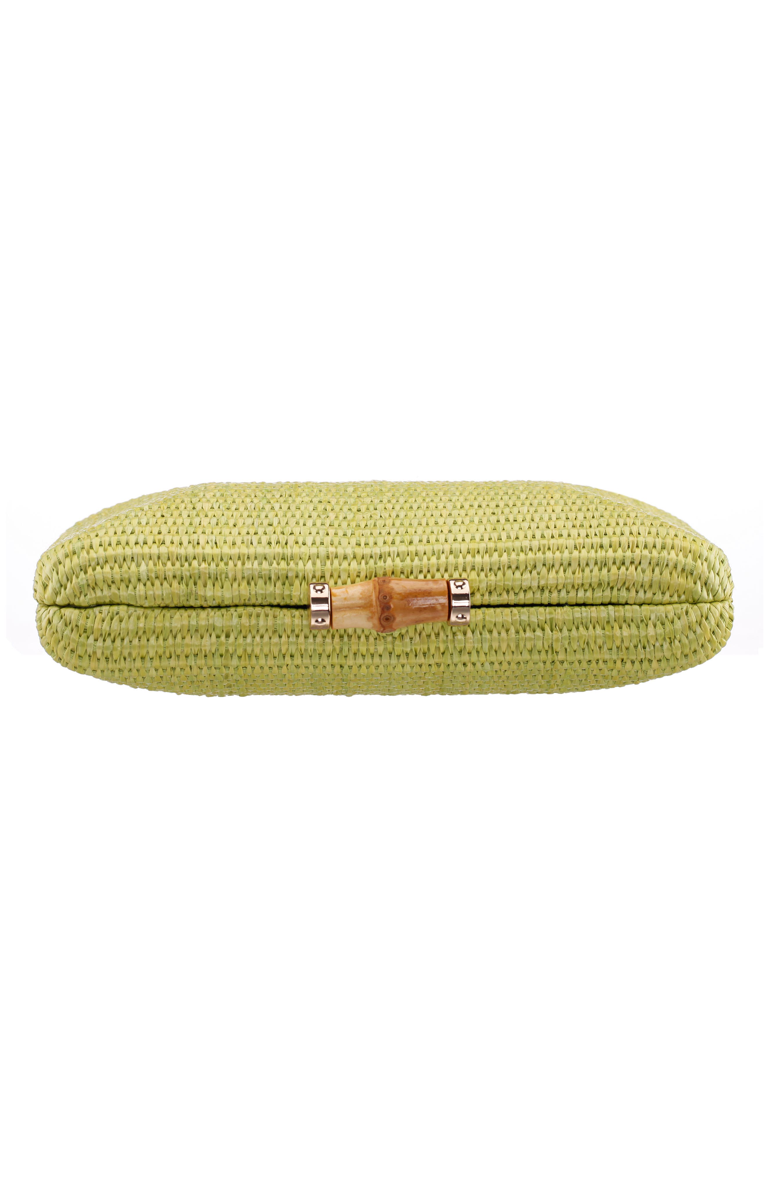 Nina Malia Frame Clutch, Alternate, color, Lime