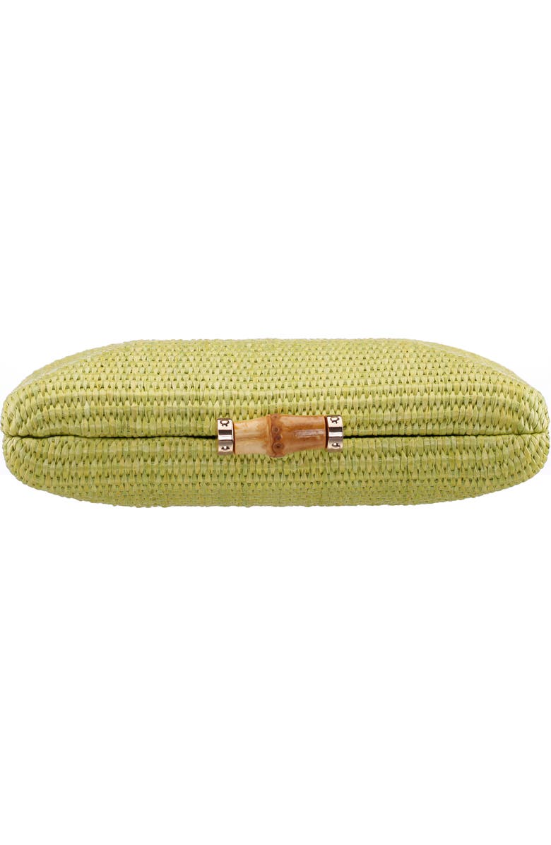 Nina Malia Frame Clutch, Alternate, color, Lime