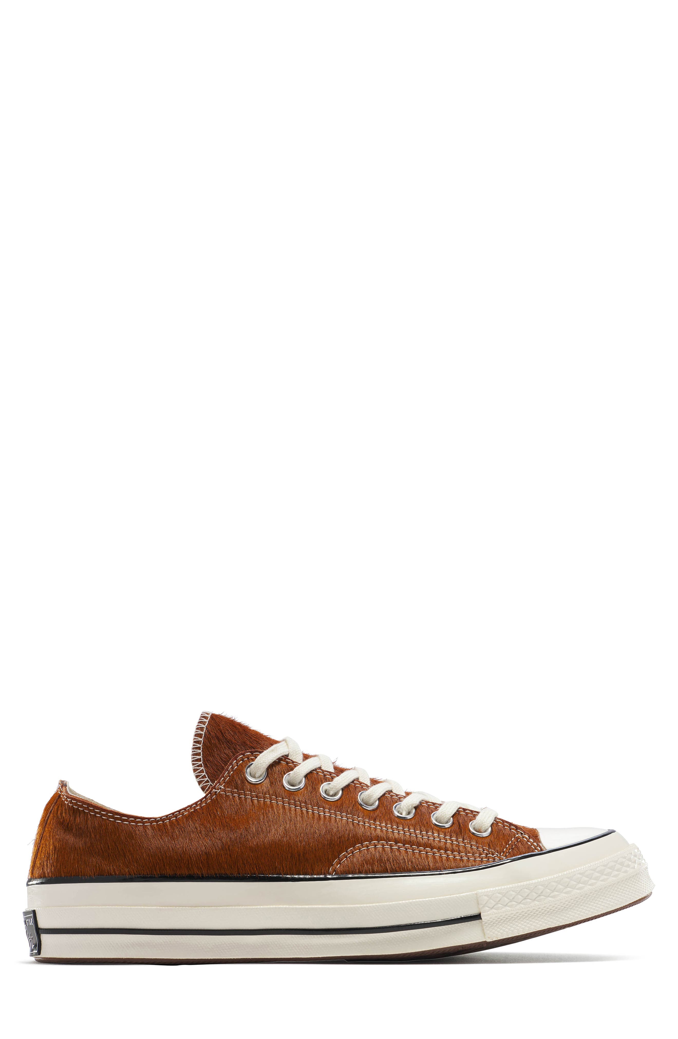 Converse Chuck 70 Genuine Calf Hair Oxford Sneaker, Alternate, color, Brown/ Brown/ Egret