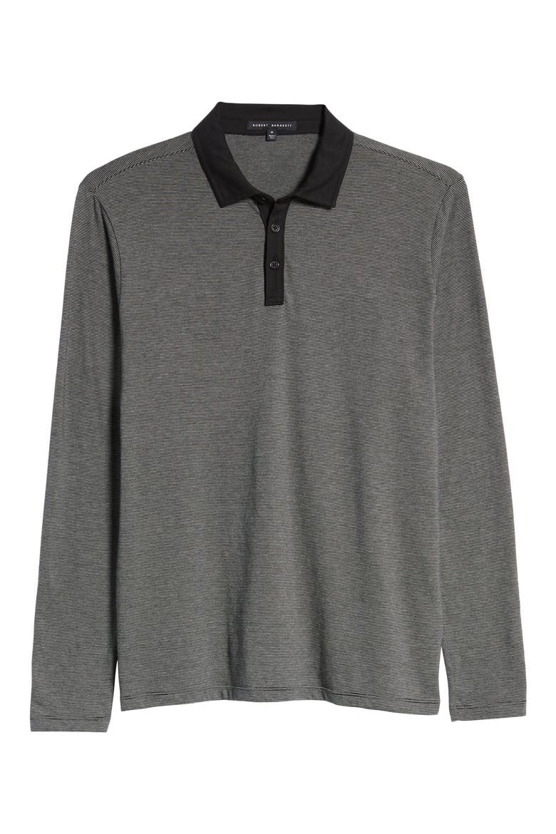 Renwick Regular Fit Long Sleeve Polo, Alternate, color, BLACK
