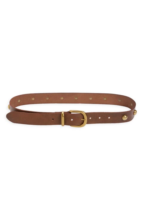 Rhodes Stud Leather Belt