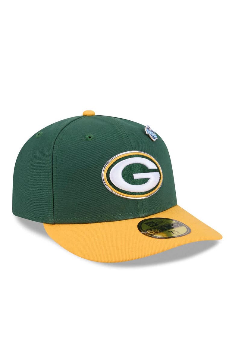 New Era Men's New Era  Green/Gold Green Bay Packers 2026 NFL Draft Pre-Curved 59FIFTY Fitted Hat, Alternate, color, Green
