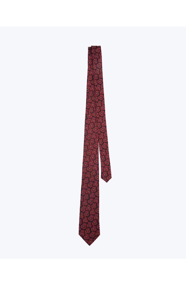 Knottery & Co Poppy Blooms Silk Jacquard Tie, Alternate, color, Red