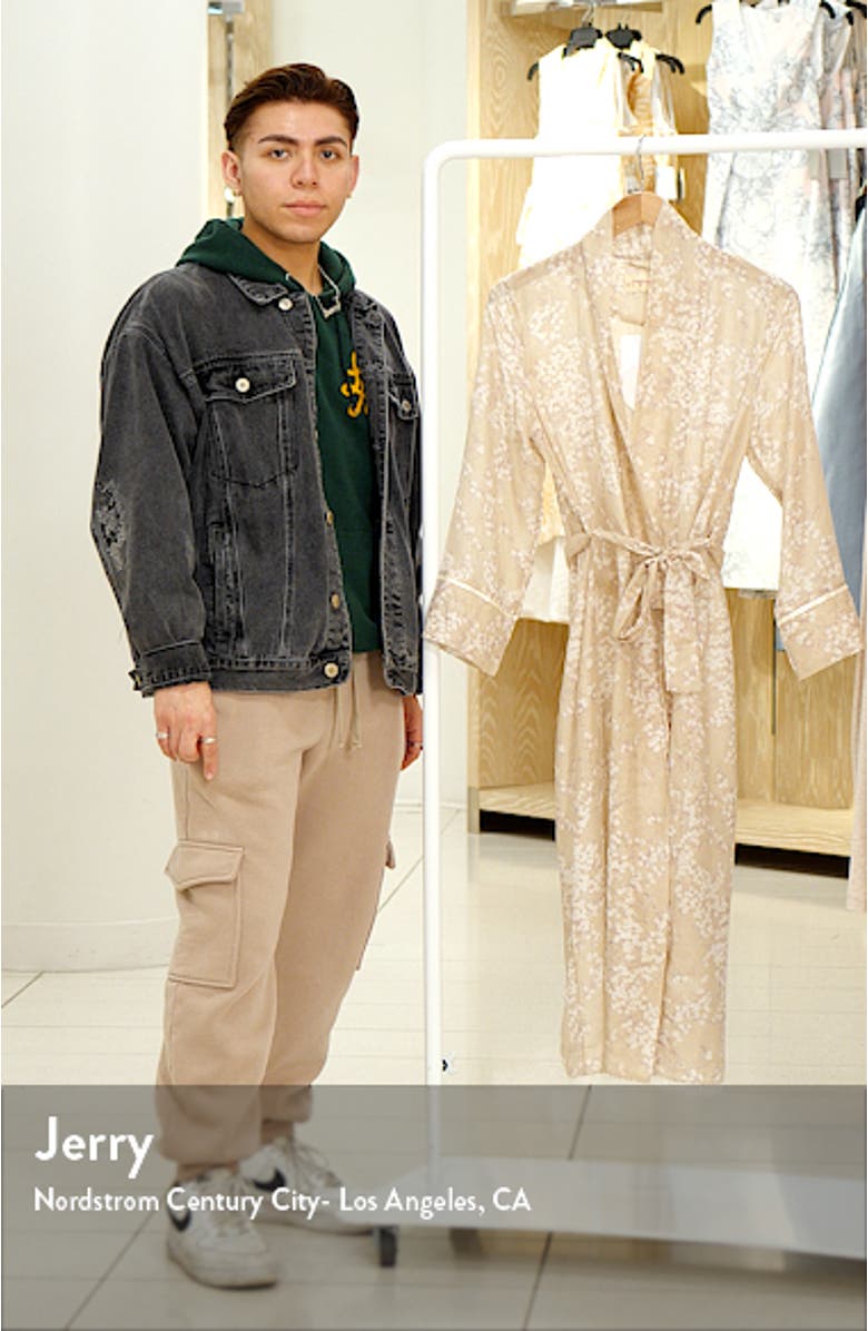 Cherry Blossom Cotton & Silk Robe, sales video thumbnail