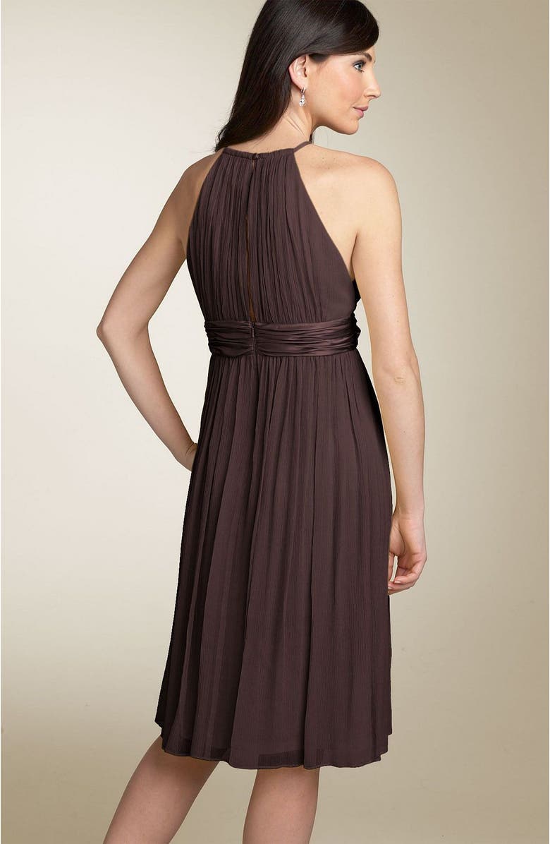 Maggy London Silk Chiffon Halter Dress, Alternate, color, 