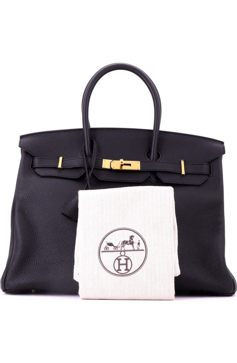 Pre-Owned Hermes Birkin Handbag Black Togo with Gold Hardware 35, Alternate, color, Noir