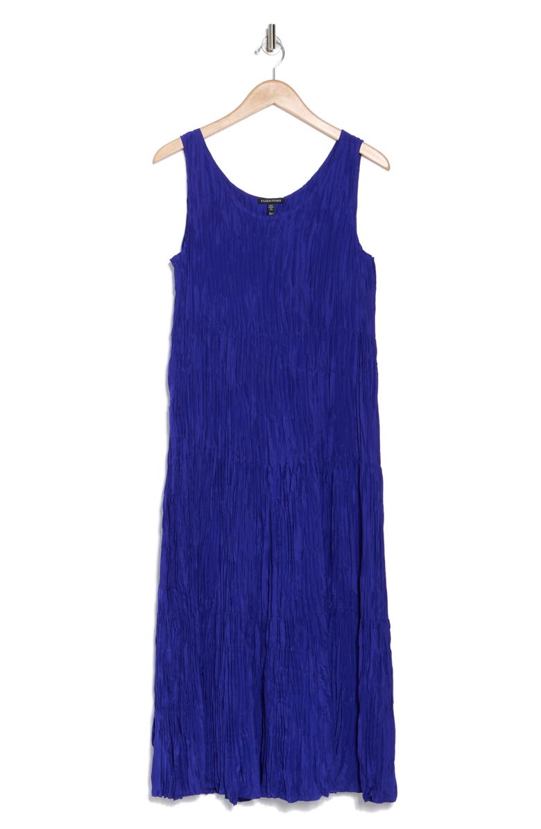 Eileen Fisher Sleeveless Tiered Silk Maxi Dress, Alternate, color,