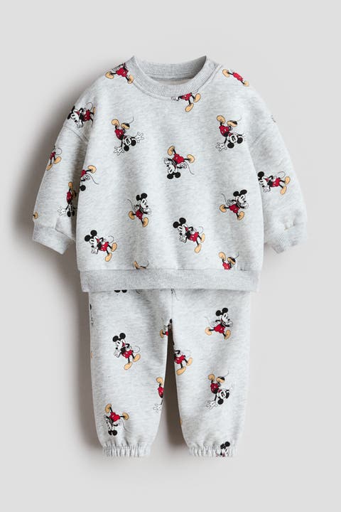 2-piece Printed Sweatshirt Set
