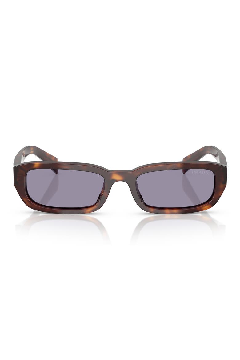 53mm Rectangular Sunglasses, Main, color, GREY