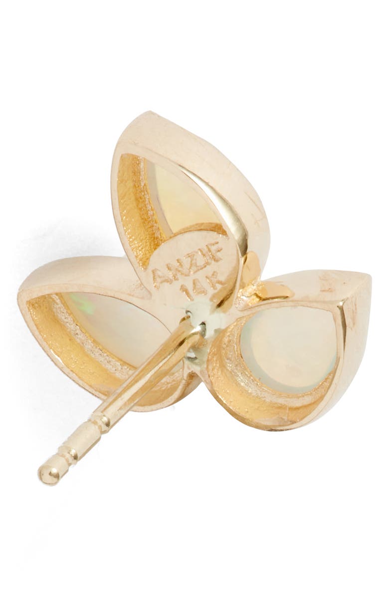 Anzie Bouquet Fleur de Lis Stud Earrings, Alternate, color, Australian Opal