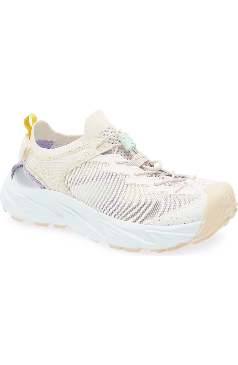 HOKA Hopara 2 Hiking Sandal, Main, color, Alabaster / Snow Melt