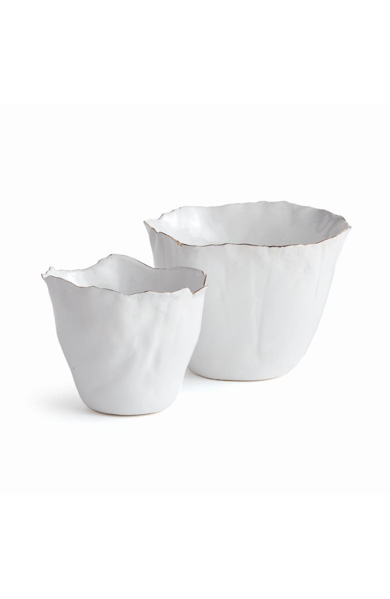 Napa Home & Garden Maribella Cachepot Planters Set of 2, Main, color, White