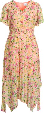 CeCe Smocked Waist Maxi Dress