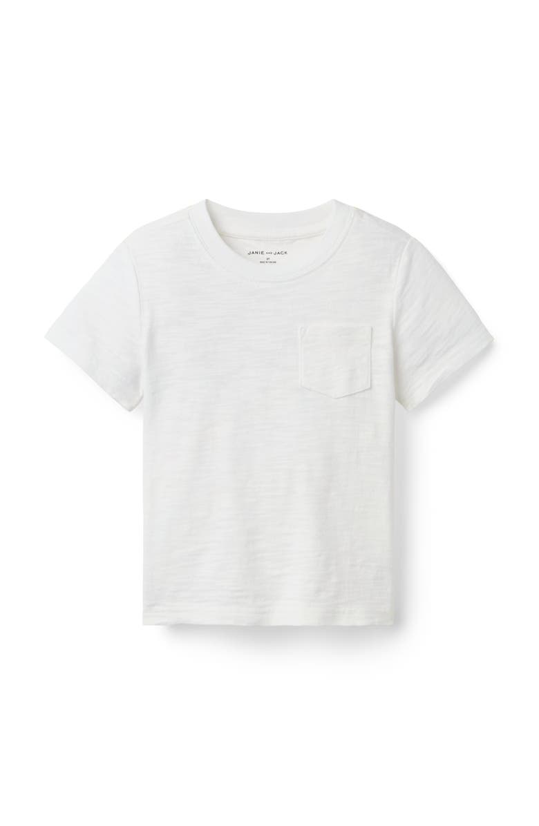 Janie and Jack The Slub Tee, Main, color, White
