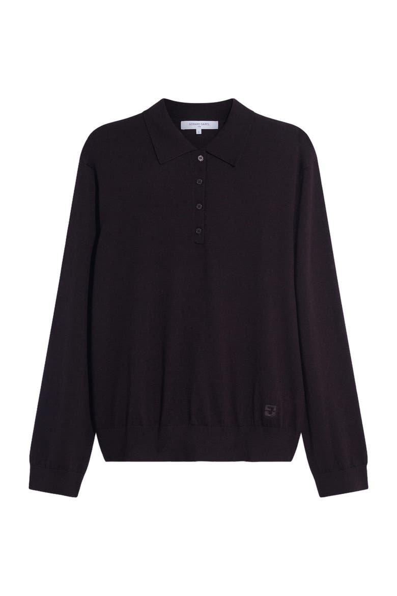 Rebeca Merino Polo Collar Jumper, Alternate, color, Brown