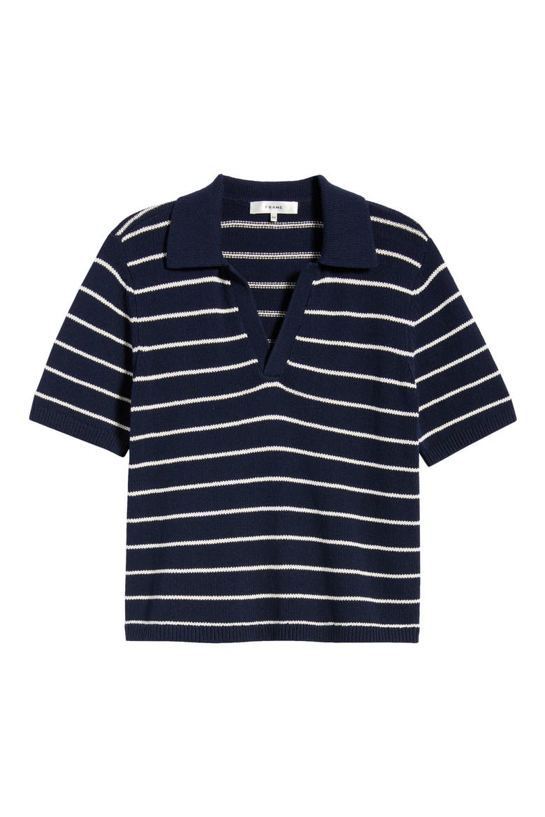 The Stripe Polo Top, Alternate, color, NAVY MULTI