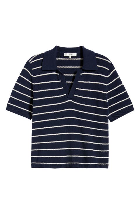 The Stripe Polo Top