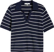 FRAME The Stripe Polo Top