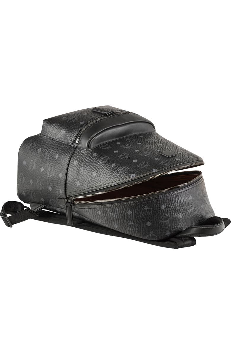 MCM Medium Stark Visetos Coated Canvas Backpack, Alternate, color,