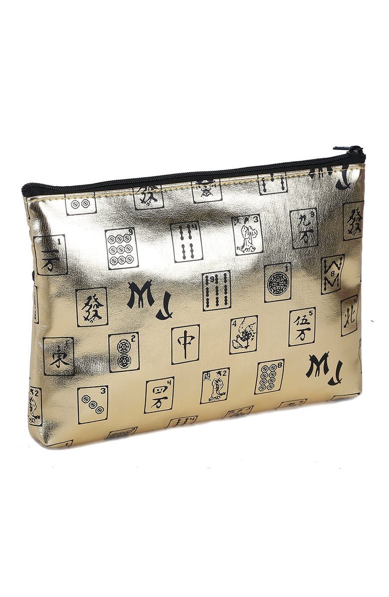 Mah Jongg Direct Mah Jongg Gold 3-Zipper Purse, Alternate, color, 
