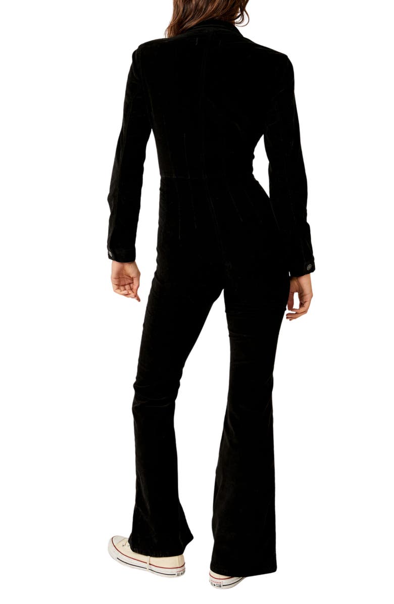 Free People Jayde Corduroy Long Sleeve Flare Jumpsuit, Alternate, color, 