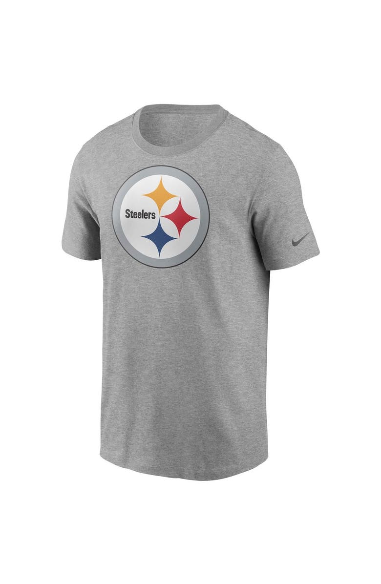 Nike Men's Nike Heathered Gray Pittsburgh Steelers Primary Logo T-Shirt, Alternate, color, Heather Gray