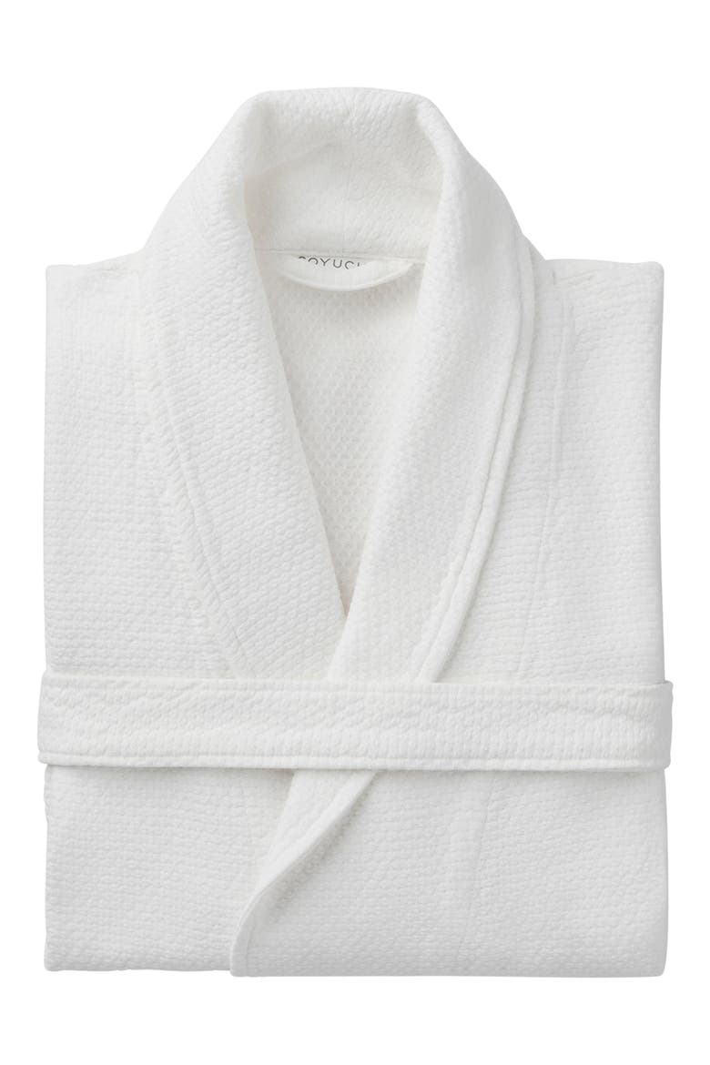 Adriatic Organic Cotton Robe, Alternate, color, ALPINE WHITE