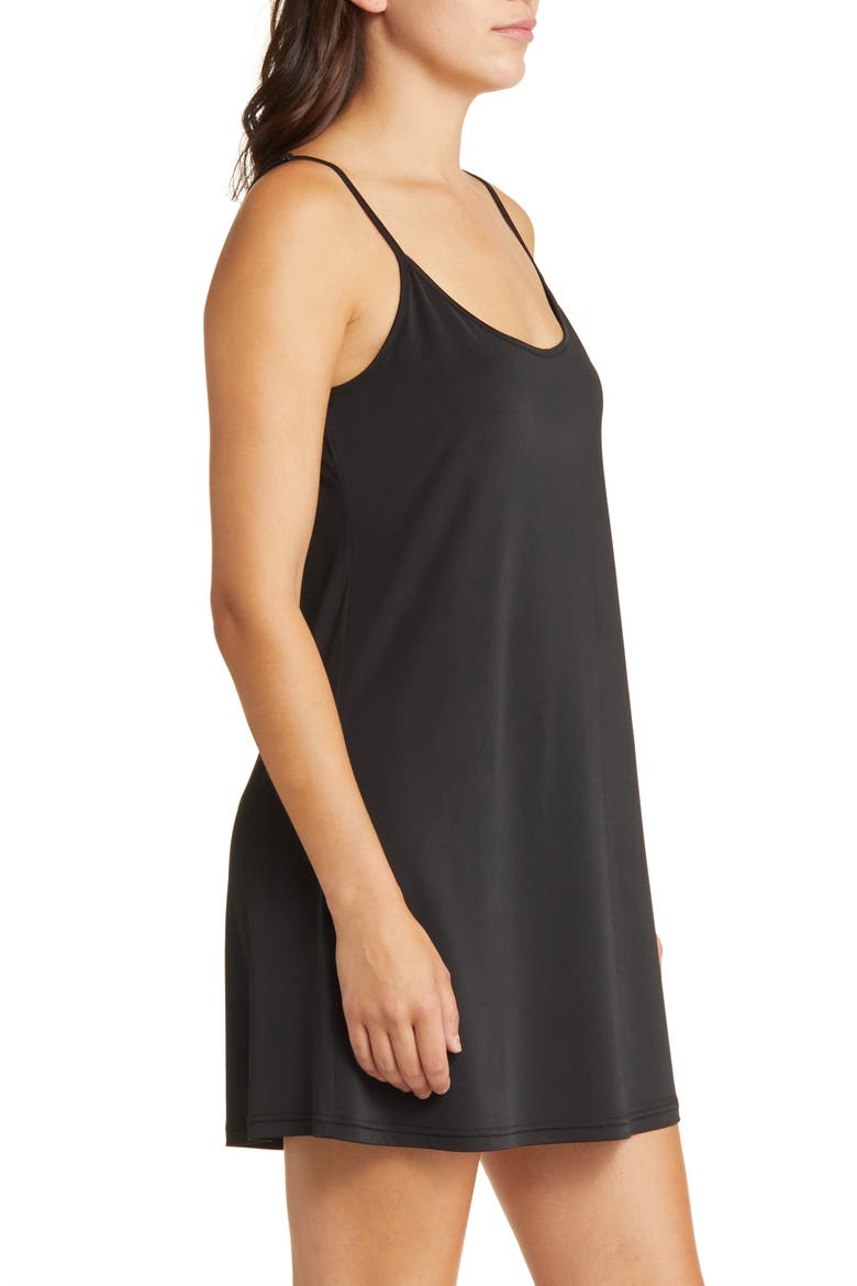 Helle Scoop Neck Dress, Alternate, color, BLACK