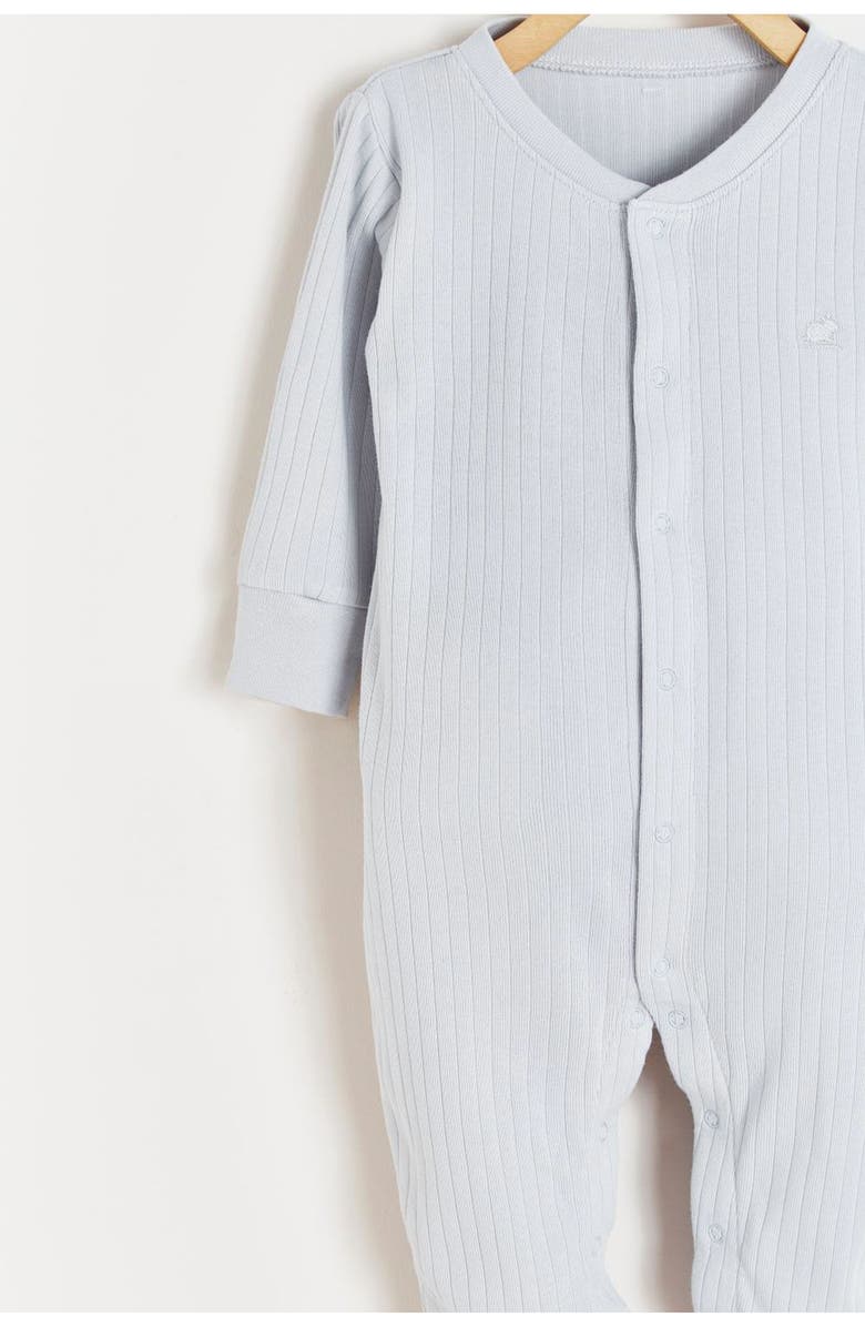 Babycottons Premium Cotton Point Footie Pajamas For Infant, Alternate, color, 