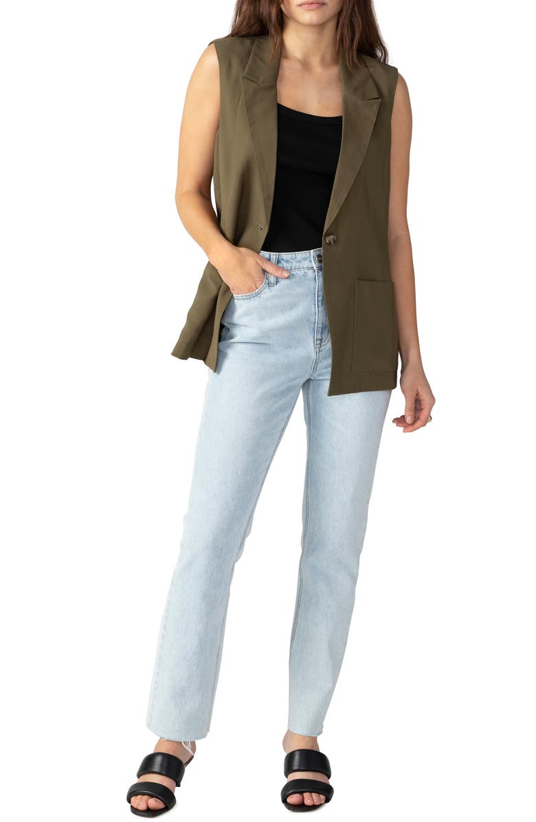 Sanctuary One-Button Vest, Alternate, color, 