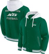 Darius Rucker Collection by Fanatics Men's Darius Rucker Collection by Fanatics Green New York Jets Full-Snap Hoodie Jacket