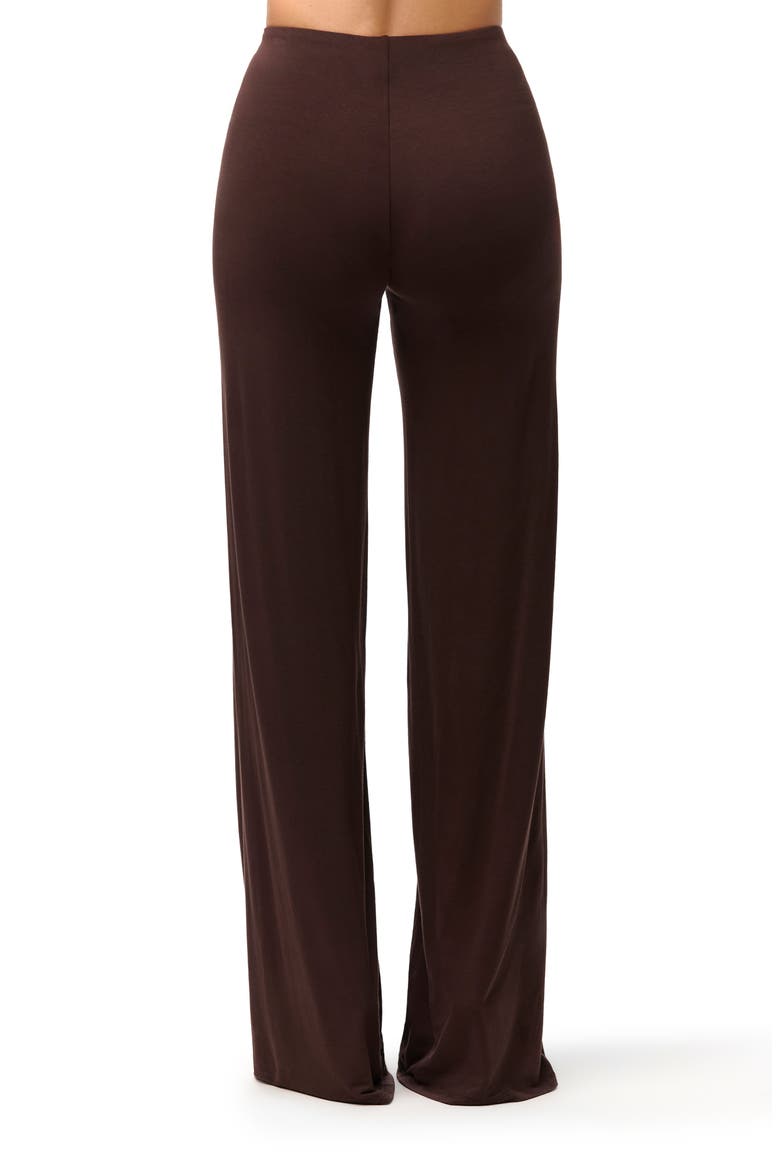 Wide Leg Pants, Alternate, color, DARK CHOCOLATE