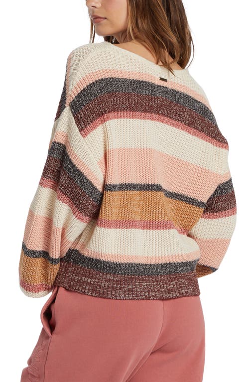 BILLABONG BILLABONG LIGHT WAVE STRIPE BALLOON SLEEVE SWEATER 