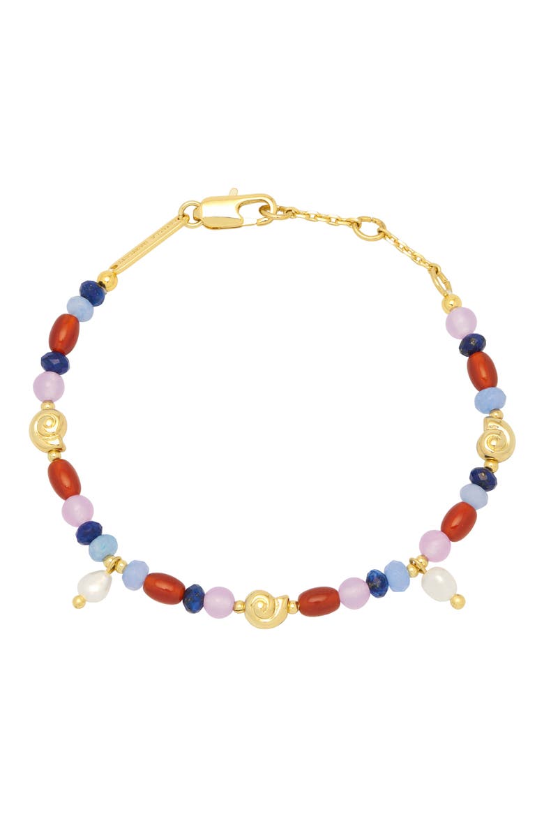Beaded Charm Bracelet, Main, color, MULTI