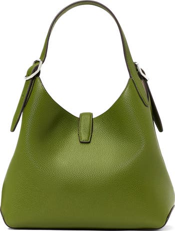 deco pebbled leather shoulder bag
