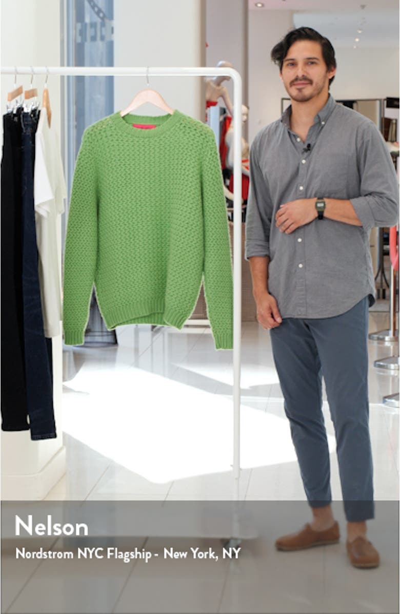 Rope Stitch Cashmere Sweater, sales video thumbnail